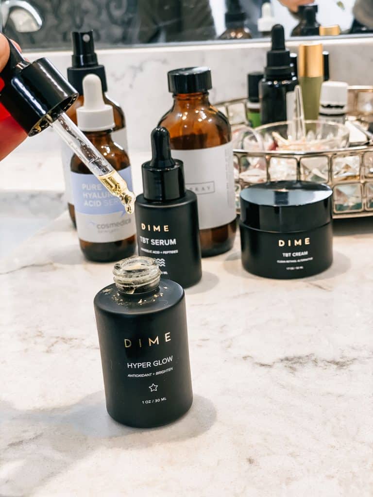 dime beauty hyper glow serum for aging and acne prone skin