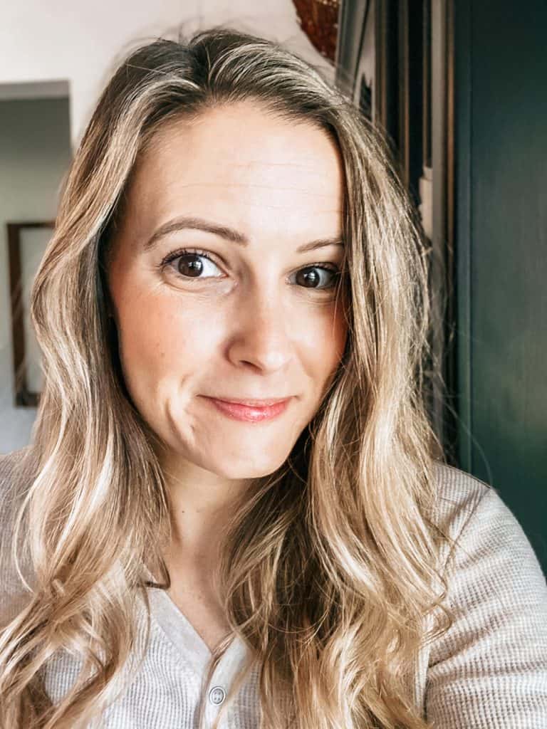 natural skin care for acne prone skin sitting on counter. Primally Pure, Dime Beauty, and jojoba oil.